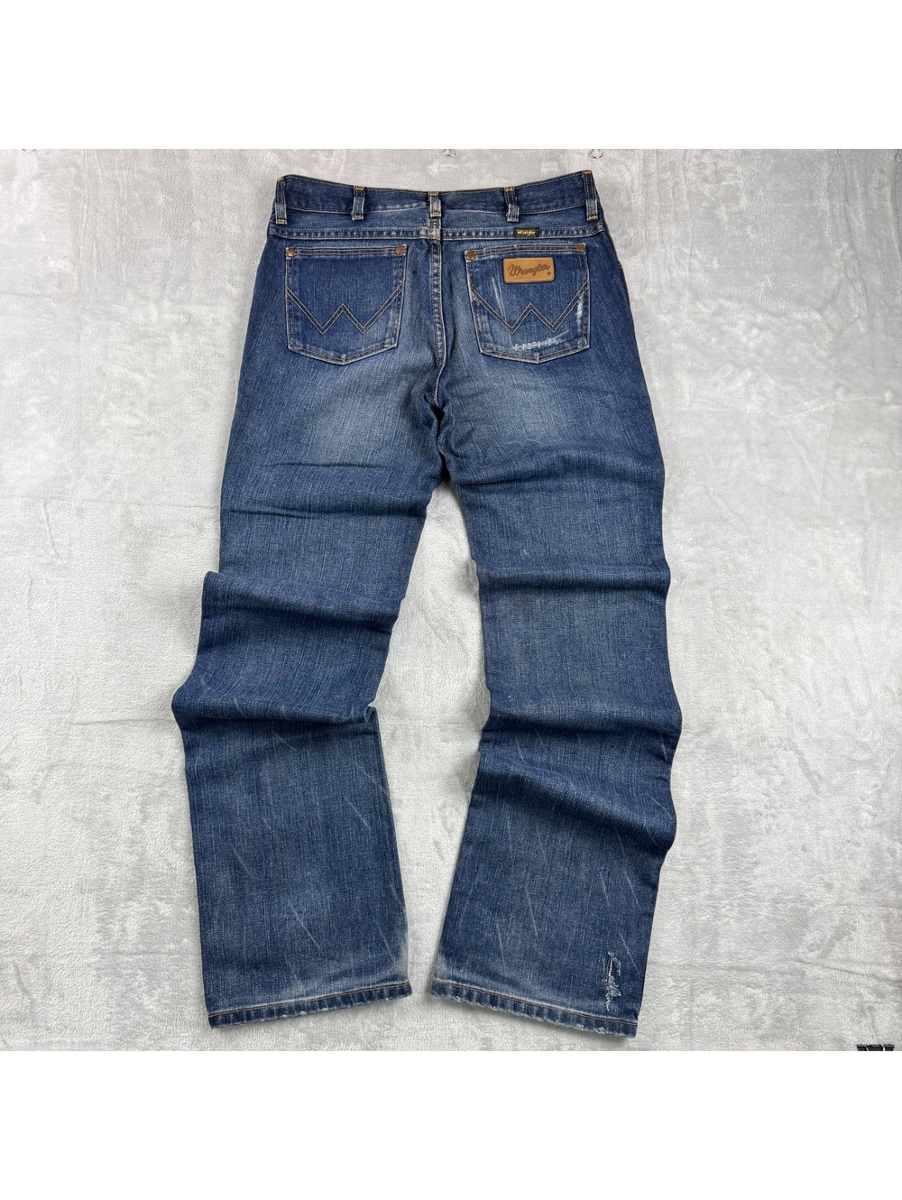 VTG Wrangler Broken Twill Jeans Denim Straight Leg Western Cowboy 32x36 Heritage